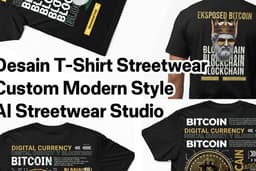 Desain T-Shirt Streetwear Modern & Hip-Hop Style Cepat AI Desain T-Shirt Streetwear Modern Cepat