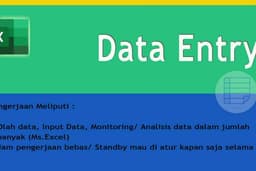 Data Entry (MS. Excel) - Standby/ Only 24 JAM