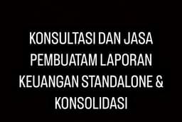 Konsulatsi dan Jasa pembuatan Laporan Keuangan
