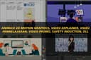 Animasi 2D Motion Graphics, Video Explainer, Video Pembelajaran, Video Promo, Safety Induction, dll