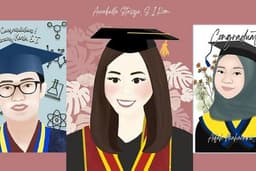 GAMBAR KARTUN / ILUSTRASI ORANG HADIAH WISUDA / ULTAH