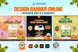 Design Produk Banner - INSTAGRAM POST & E-COMMERCE