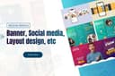 Banner Design &  Layout Design Elegan Satu Hari Selesai