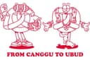 Desain kaos dengan gaya cartoon retro / gaya imut dan fun