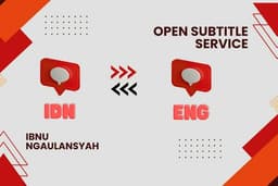 Subtitle Maker For English Or Indonesian Video
