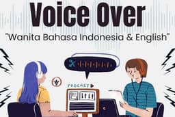 Voice Over Wanita Indonesia-English | Hasil Jernih Proses Cepat | Menyesuaikan Kebutuhan