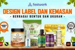 Design Kemasan Produk - BOX, POUCH, STICKER, BOTOL, DLL