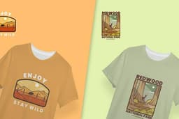 Desain custom Ilustrasi simpel Vintage/retro
