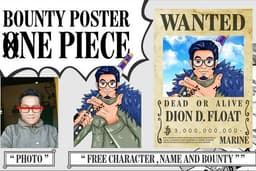 GAMBAR POSTER BOUNTY WANTED ONE PIECE