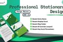 Desain Stationary kartu nama / Business Card, amplop, kop Perusahaan, map folder, ID Card, Lanyard 