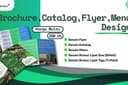 Desain Brosur, Katalog, Flyer, Menu 