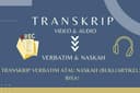 Transkrip verbatim dan naskah