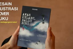 DESAIN ILUSTRASI COVER BUKU, COVER WATTPAD, COVER MENARIK (SATU HARI JADI)