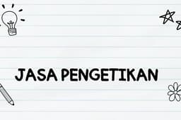 Jasa Pengetikan