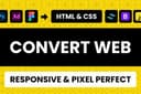 Convert slicing Figma, PSD, XD, dll ke HTML dengan CSS/Tailwind/Bootstrap dan Javascript/JQuery