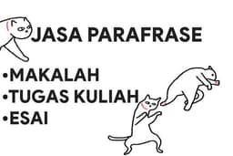 JASA PARAFRASE MAKALAH, ESAI, RANGKUMAN, SKRIPSI DLL