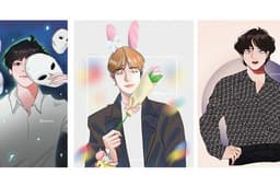 Digital Illustration untuk Karakter WebNovel, Stiker, Profile Picture