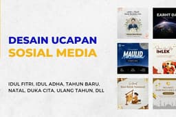 Kartu Ucapan Selamat, Duka Cita untuk Sosial Media (BISA 1 HARI JADI)