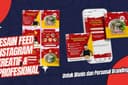 Desain Feed Instagram Kreatif & Profesional untuk Bisnis & Personal
