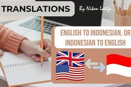 Terjemahan Bahasa Inggris dan Bahasa Indonesia