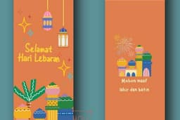 Desain Amplop lebaran, Hangtag, Sticker Produk, dll