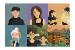 [ilustrasi 2d] desain karakter ilustrasi lucu