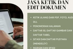 Jasa Ketik dan Edit Dokumen selesai dalam 1 hari