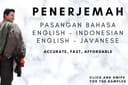 PROFESIONAL TRANSLATOR ENG-IND (CEPAT, TERJANGKAU)