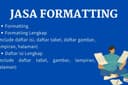 Jasa Formatting Laporan/Proposal/Skripsi