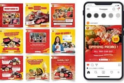 Desain sosial media (feed & story instagram) sesuai kebutuhan anda, karya original