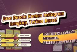 Jasa Desain Konten/ Feed Instagram Terima Beres Mulai dari Ide Konten Desain sampai Caption