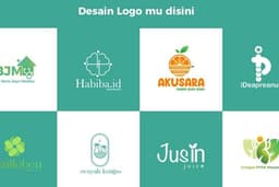 desain logo usaha, perusahaan,  Organisasi modern minimalis