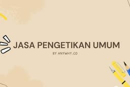 Jasa Pengetikan Umum Murah dan Cepat
