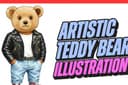 Ilustrasi Kartun Teddy Bear Menggemaskan, Cocok Untuk Kaos, Kartu Ucapan, Hampers!