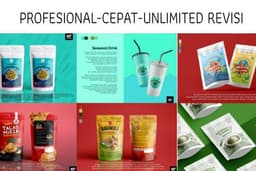Desain Logo Brand, Packaging full print kemasan ilustrasi, Produk UMKM lainnya