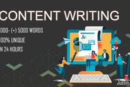 Content Writer 100% Unique & Fast Work
