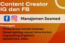 Content Creator (Instagram dan Facebook)