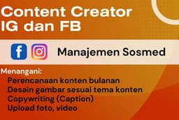Content Creator (Instagram dan Facebook)