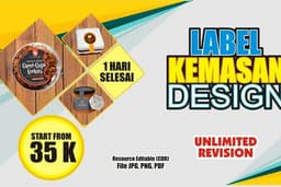 DESIGN LABEL KEMASAN MAKANAN & PRODUK UNLIMITED REVISION