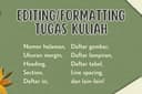 Editing dan Formatting Tugas Sekolah/Kuliah (Makalah, Skripsi, dsb)