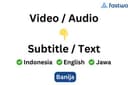 Jasa penulisan subtitle / caption pada video / audio
