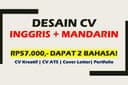 Desain CV 3 Bahasa, 1 Hari Jadi