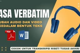 Jasa Transkripsi / Transcriber Audio Verbatim (Bahasa Indonesia)