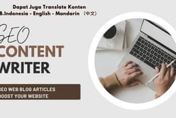 Menerjemah Konten Mandarin/English Ke Bahasa Indonesia maupun sebaliknya
