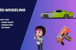 JASA DESIGN 3D MODEL CHARACTER, GAME ASSET, ANIMASI, ENVIRONMENT, DLL