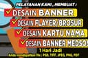 Desain BANNER, FLAYER, UNDANGAN, BROSUR, KARTU NAMA & SOSIAL MEDIA - 1 hari jadi