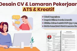 Desain CV & Lamaran Kerja / CV Kreatif dan ATS Friendly ( Bahasa Indonesia & Inggris )