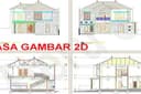 Jasa Gambar Arsitek & Struktur IMB PBG Kerja Bestek Bangunan Rumah Tinggal Kantor Toko Showroom