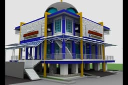 Desain Masjid Baiturrahman PDAM Tirta Bhagasasi Bekasi - 3 lanta