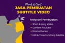 SUBTITLE ENG-INDO CEPAT & MURAH